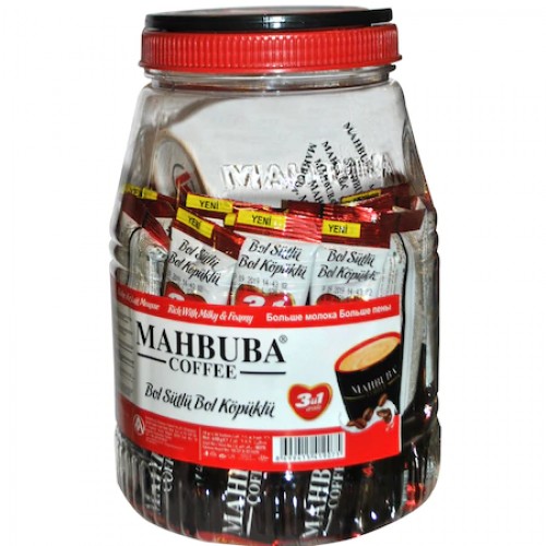 MAHBUBA COFFE BOL SUTLU KOPUKLU KAVANOZ 36 LI
